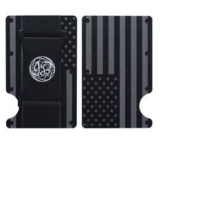 Minimalist Wallet, RFID Blocking Aluminum Slim Wallet With Money Strap